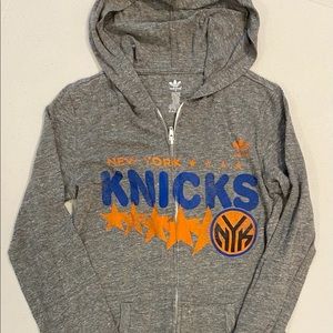 knicks zip up hoodie